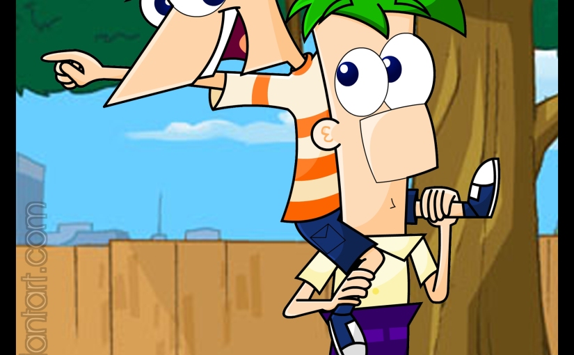 .:Phineas and Ferb:. by Leneeh © deviantART.com